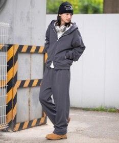 WEGO 【ユニセックス着用ITEM/SMLサイズ展開】ボンディングZIPパーカー