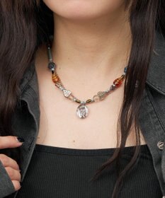 WEGO Lビンテージストーンネックレス