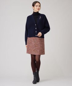 自由区 ラメノットファンシーツイード スカート