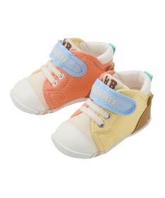 MIKI HOUSE HOT BISCUITS 【11.5-13.5cm】 顔ドン メッシュ素材 ファースト ベビーシューズ