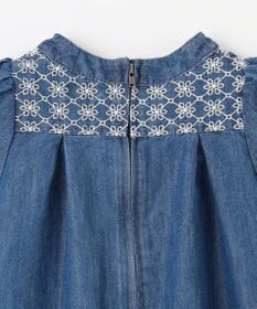 組曲 KIDS 【100㎝】レースコンビデニム ワンピース