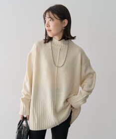 Green Parks 洗えるモックネックニットプルオーバー