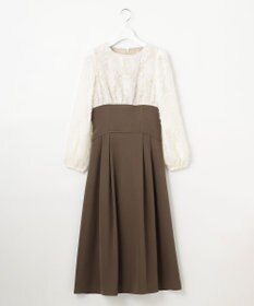 Feroux 【尾﨑真衣さんコラボ商品】コルセットデザイン 綺麗シルエットワンピース