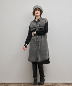 GRACE CONTINENTAL ニットスリーブデニムワンピース