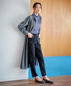 ANY 【洗濯機可能/ストレッチ】ウールライク前開きワンピース