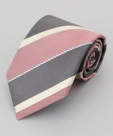 GOTAIRIKU 【日本製】西陣ネクタイ_グレー×ピンク系