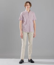 JOSEPH HOMME リネンストレッチブロード ウィングカラー半袖シャツ