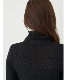 earth music&ecology 起毛レースハイネックインナー