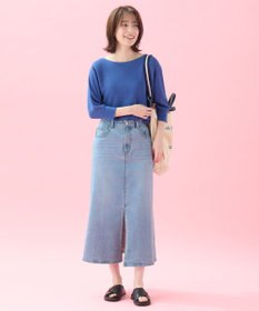 ANY L 【洗濯機可/アンチピリング/UVケア】アクリルガーターニット