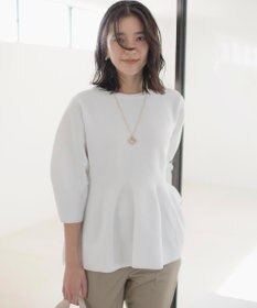 組曲 【WEB限定】スポンディッシュペプラム ニット