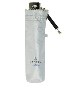 MOONBAT 【一級遮光/晴雨兼用】LANVIN en Bleu (ランバン オン ブルー)  折りたたみ日傘 ラメ刺繍 ピコレース