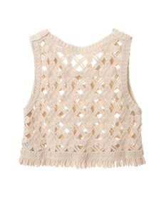 Green Parks かぎ針編みニットベスト