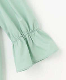 Feroux 【洗える】スタンドネックシャーリング ブラウス