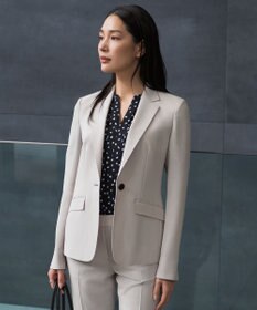 ICB レーヨンライクトロ テーラードジャケット ライトグレー