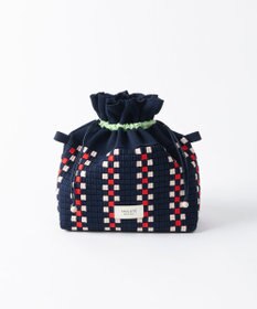 TRICOTE チェック巾着ポーチショルダー