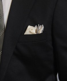 GOTAIRIKU NEW【日本製】新定番 シルク100％ チーフ_カラートリム