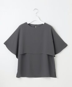 23区 【洗える】ストレッチジョーゼット レイヤー カットソー