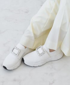 Bridget Birkin 【Bridget Birkin】ビジューバックルニットスニーカー