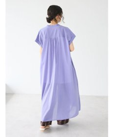 CRAFT STANDARD BOUTIQUE インド綿バンドカラーワンピース