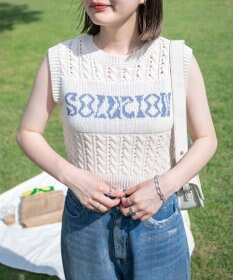 WEGO ロゴケーブルメッシュベスト