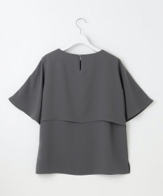 23区 S 【洗える】ストレッチジョーゼット レイヤー カットソー