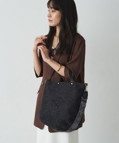russet スリム2WAYトートバッグ <ナイロンラフィア>(CE-1717-WEB)