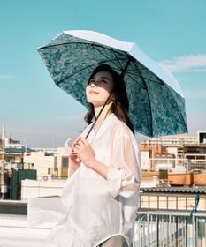 MOONBAT 【ハニカム断熱パラソル】estaa エスタ 氷 長傘  晴雨兼用 日傘 遮熱 耐風 50cm