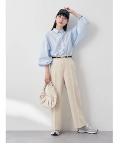 earth music&ecology Ｔ／Ｒストレートパンツ（Ｉｖｏｒｙ）