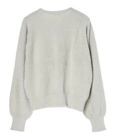 earth music&ecology ミニシャギーパールボタンカーディガン