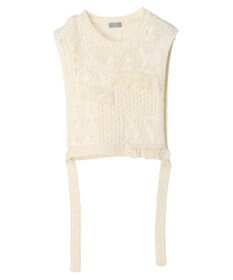 Green Parks ＫＢＦ　ケーブルフリンジニットベスト