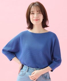 ANY L 【洗濯機可/アンチピリング/UVケア】アクリルガーターニット