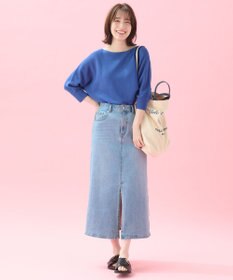 ANY L 【洗濯機可/アンチピリング/UVケア】アクリルガーターニット