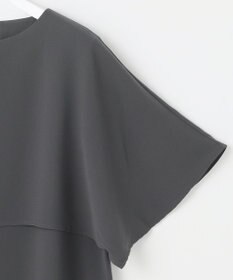 23区 【洗える】ストレッチジョーゼット レイヤー カットソー