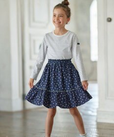 組曲 KIDS 【150-160cm】長袖ボーダー Tシャツ