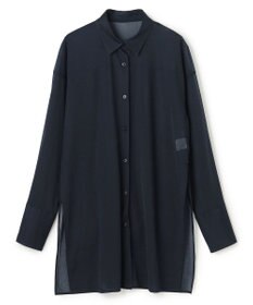 uncrave トリコットシフォン ロングシャツ