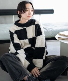 WEGO 幾何学柄ニットプルオーバー