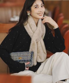 23区 パールビジュー イヤリング