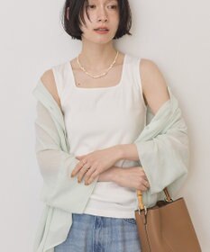 AMERICAN HOLIC スクエアネックリブタンクトップ