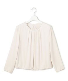 23区 S 【洗える】シルキーデシン ボールチェーン バルーン ブラウス