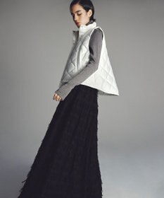 uncrave フリンジレース ティアードスカート