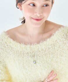 Phoebe 〈金属アレルギー対応〉メタリックパールホースシューネックレス　シルバー　ステンレス/馬蹄/蹄鉄/ラッキーモチーフ/ギフト/プレゼント/大ぶり