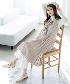 Tiaclasse L 【洗える】ジレワンピース