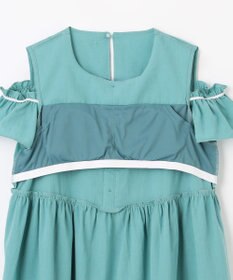 組曲 KIDS 【UVケア】【150-160㎝】バイカラー ワンピース