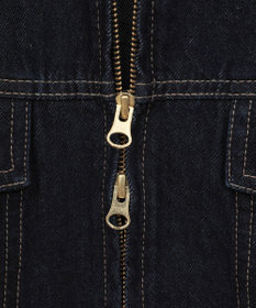 earth music&ecology ショートジップデニムジャケット