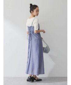 earth music&ecology バックレースアップワンピース