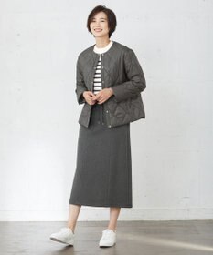 高密度タフタ キルティング ショート コート / J.PRESS LADIES