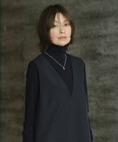 ICB 【SILVER925】メレダイヤモンド プレートネックレス