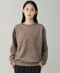 UNFILO MENS 【男女兼用】クリーンスエード エンボスロゴ クルー