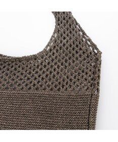 UNBILLION カシュカシュ cachecache / メタリック糸ホーボーバッグ