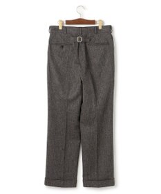 J.PRESS MEN 【J.PRESS ORIGINALS】Lambs Tweed New Piped Stem Slacks / Big Back Belt / Japan Made